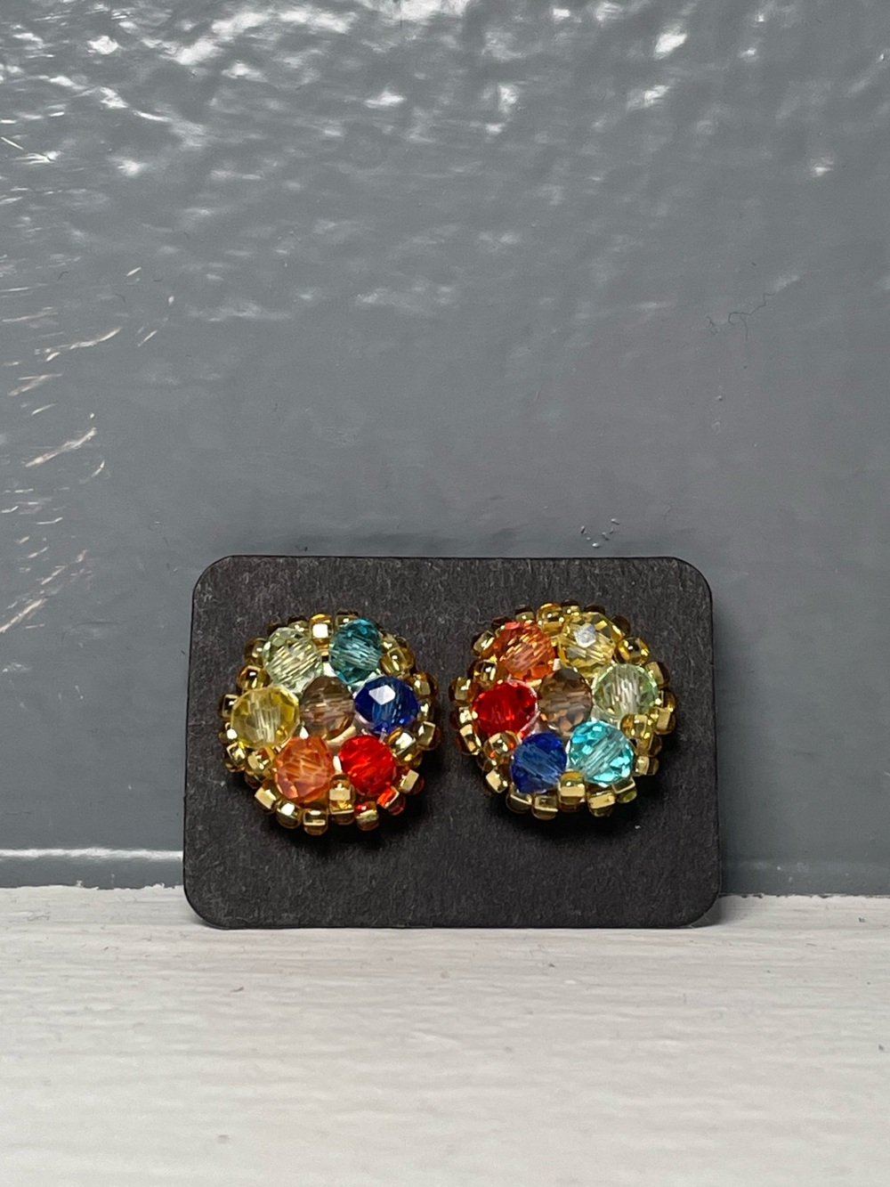 Huichol Beaded Stud Earrings